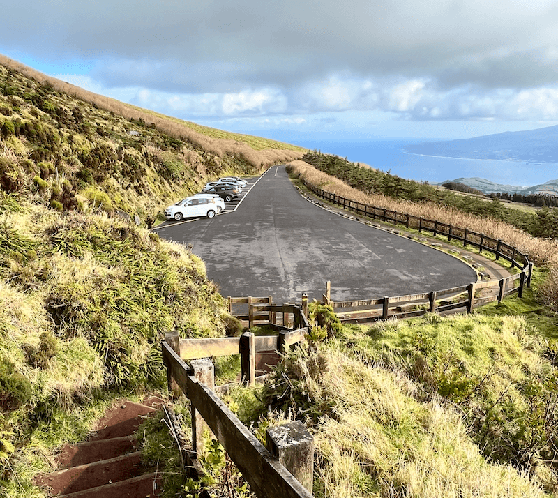 car park caldeira viewpoint faial island