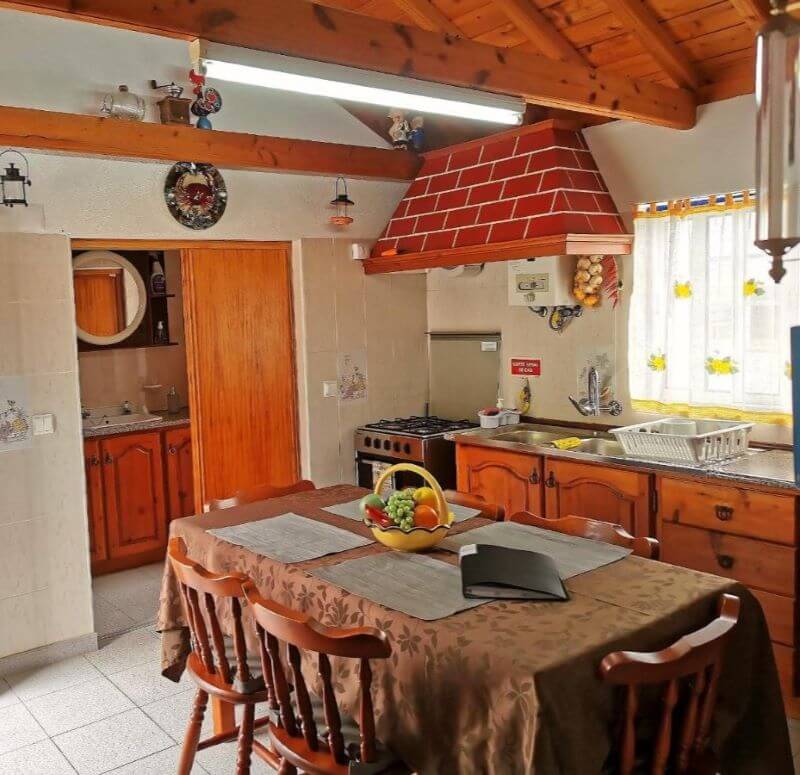 casa eira velha traditional azores kitchen