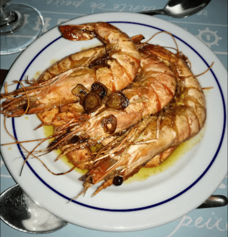 grilled giant shrimps