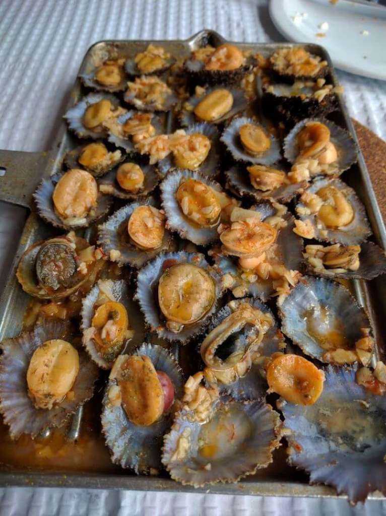 grilled limpets