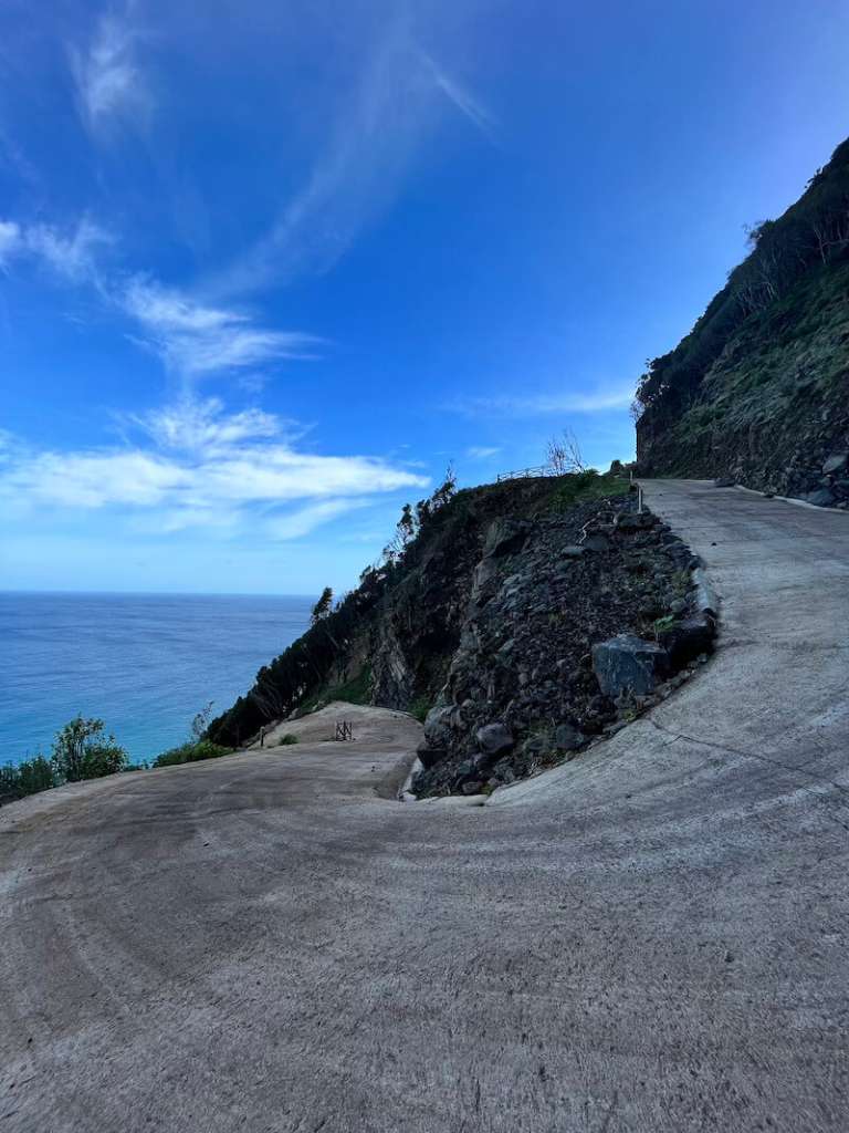 steep road faja sao jorge