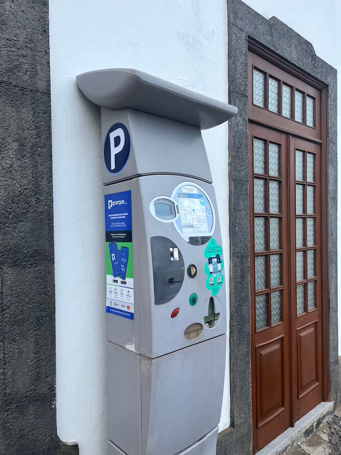 parking meter azores