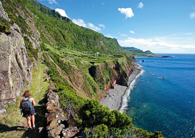 hiking trails flores island