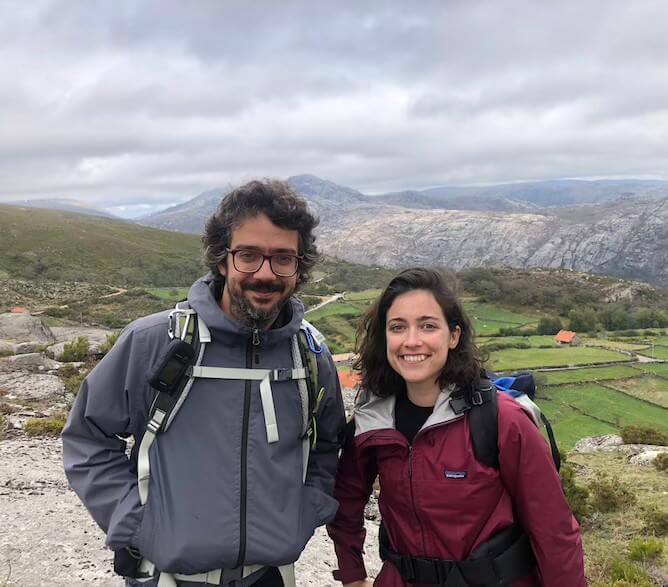 hikers wearing raincoats