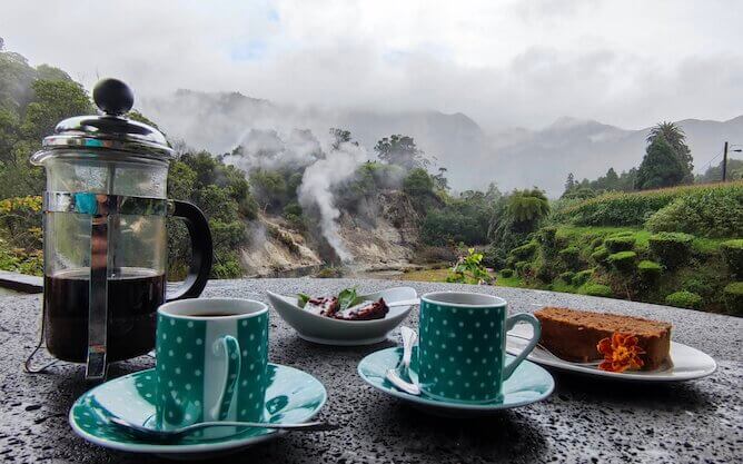 afternoon tea with a view
