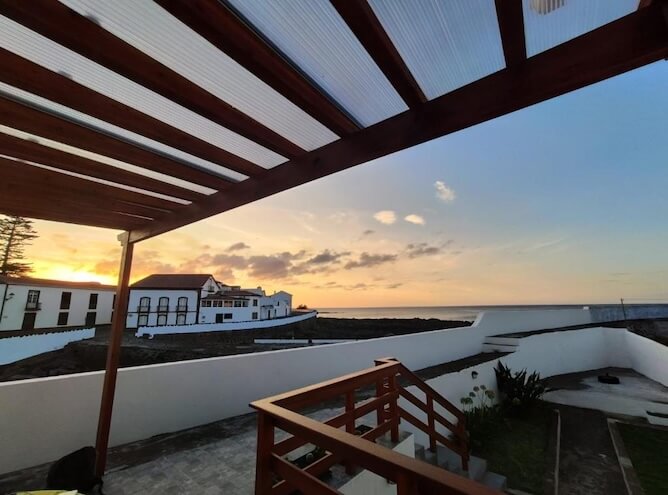 casa paul graciosa terrace sunset